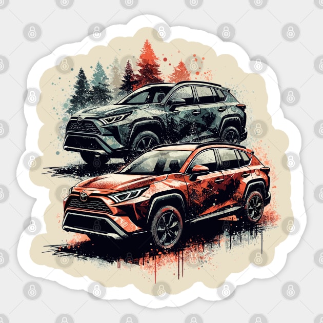 Toyota RAV4 Sticker by Vehicles-Art